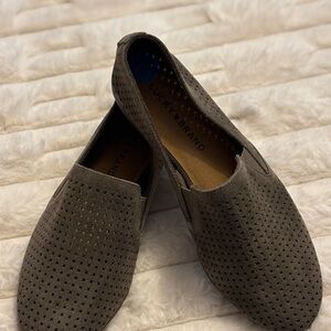 Lucky Brand Charsa in Brindle Cow Split Suede Size 7.5 Women’s